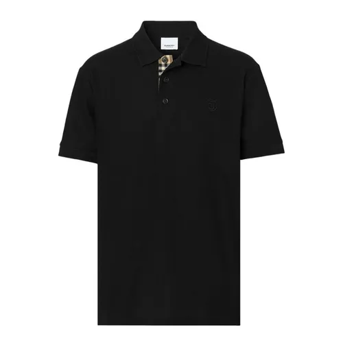 Thời trang Đen Áo Polo Cotton - Áo Polo Nam Burberry With Logo 8055228 Màu Đen Size XS - Vua Hàng Hiệu