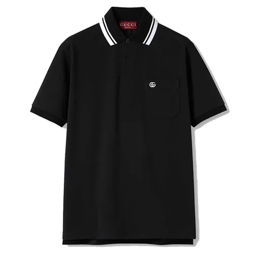 Áo Polo Nam Gucci Logo Cotton In Piquet Colletto 795174 XJG16 1000 Màu Đen Size S N-YT - Thời trang - Vua Hàng Hiệu