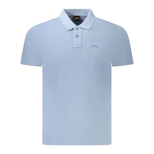 Thời trang Xanh nhạt Áo Polo 100% Cotton - Áo Polo Nam Hugo Boss 50507813PRIME_AZ459 Màu Xanh Nhạt Size S - Vua Hàng Hiệu