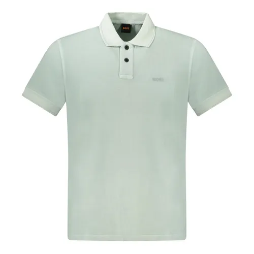 Thời trang Xanh nhạt Áo Polo 100% Cotton - Áo Polo Nam Hugo Boss 50507813PRIME_VE446 Màu Xanh Nhạt Size S - Vua Hàng Hiệu