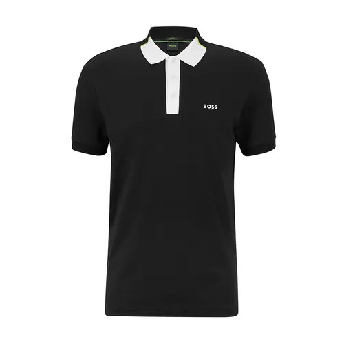 Áo Polo Nam Hugo Boss Regular-Fit Polo Shirt In Interlock Màu Đen Size S - Thời trang - Vua Hàng Hiệu
