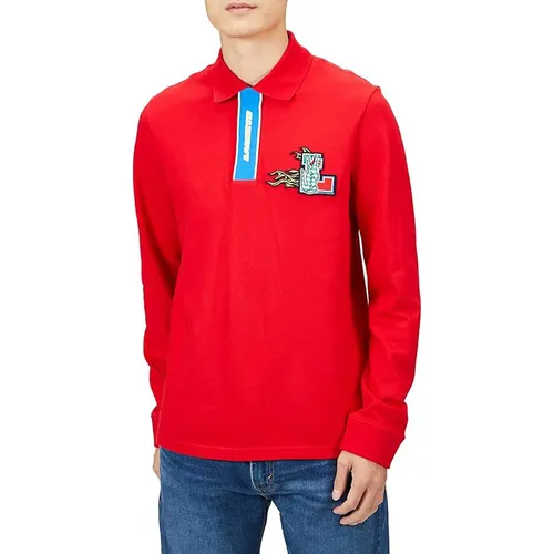Thời trang Đỏ - Áo Polo Nam Lacoste Classic Fit PH2523 240 Red Màu Đỏ Size 4 - Vua Hàng Hiệu