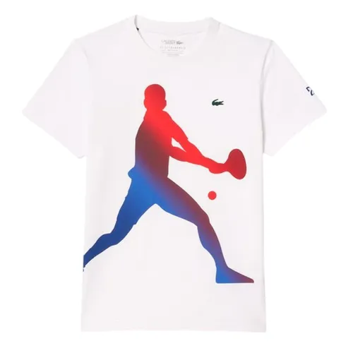 Áo Polo Nam Lacoste Men's Tennis TShirt And Hat Set X Novak Djokovic TH7516-10-001 Màu Trắng Size 3 - Thời trang - Vua Hàng Hiệu