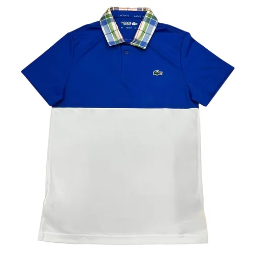 Thời trang Lacoste Áo Polo 100%Polyester Mỹ - Áo Polo Nam Lacoste Sport Lightweight Polo Shirt DH7267 UIG Màu Xanh Phối Trắng Size 2 - Vua Hàng Hiệu