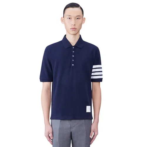 Thời trang Thom Browne Mỹ - Áo Polo Nam Thom Browne Classic Pique 2003 4-Bar MJP136B 07976 415 Màu Xanh Size 0 - Vua Hàng Hiệu