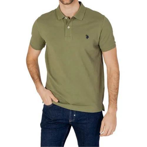 Thời trang U.S. Polo Assn. - Áo Polo Nam U.S Polo Assn. 67355 41029 141 Màu Xanh Olive Size S - Vua Hàng Hiệu