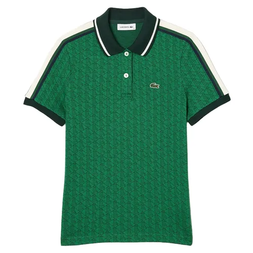 Thời trang - Áo Polo Nữ Lacoste Polo Shirt Slim Fit DF0849 51 QIJ Màu Xanh Lá Size 34 - Vua Hàng Hiệu