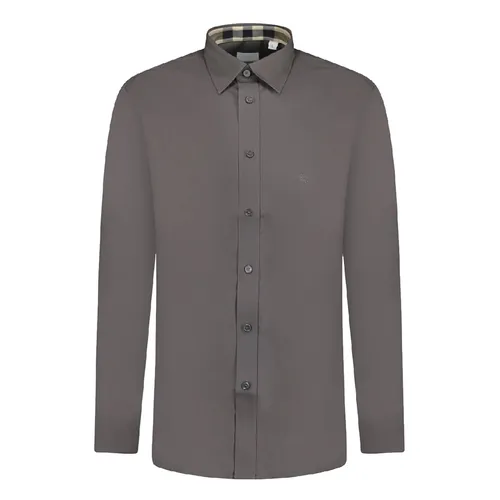 Thời trang Xám Áo sơ mi - Áo Sơ Mi Nam Burberry Brit Cambridge Aboyd Shirt In Grey 8066767 Màu Xám Size XS - Vua Hàng Hiệu