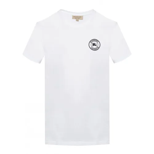 Thời trang - Áo Thun Nam Burberry White Circle Logo Tee T-Shirt 8004056 Màu Trắng Size XS - Vua Hàng Hiệu