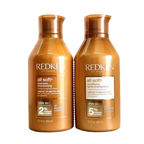 Redken - Bộ Dầu Gội Và Dầu Xả Redken All Soft Shampoo & Conditioner 300ml + 300ml - Vua Hàng Hiệu
