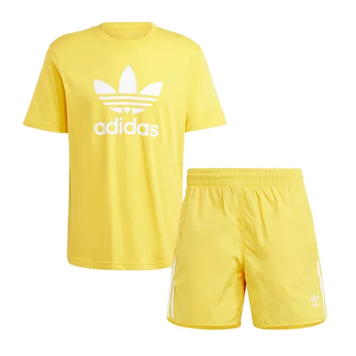 Thời trang Adidas Vàng - Bộ Thể Thao Nam Adidas Adicolor IR7977/IM9418 Màu Vàng Size S (Form Á) - Vua Hàng Hiệu