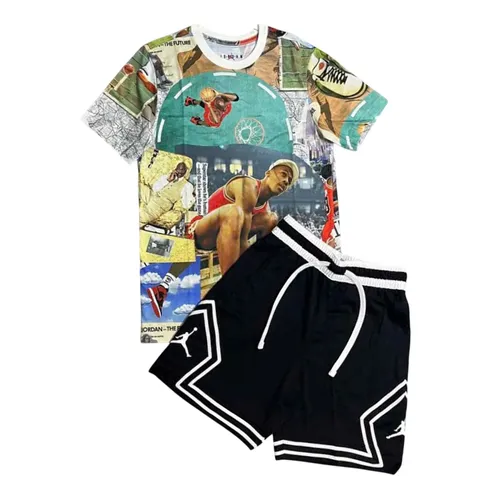 Thời trang - Bộ Thể Thao Nam Nike Jordan Flight Essentials FZ1923-100/DX1488-010 Màu Xanh Đen Size M (Form Á) - Vua Hàng Hiệu