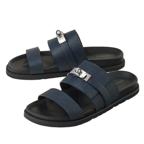 Dép Hermès Nam - Dép Nam Hermès Jackson Sandal H242949ZHI2395 Màu Navy Size 42 - Vua Hàng Hiệu