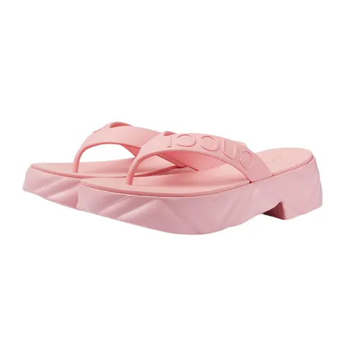 Dép Nữ Gucci Women's Thong Platform Sandal 746334 JFM00 5815 Màu Hồng Size 35