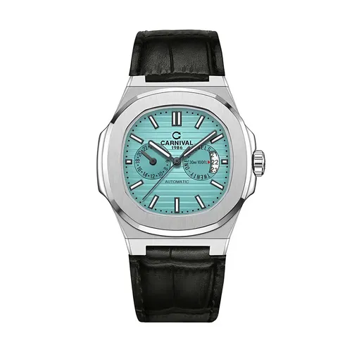 Đồng Hồ Nam Carnival Blue Dial Watch 8158G-VT-DD-XD Màu Bạc Xanh