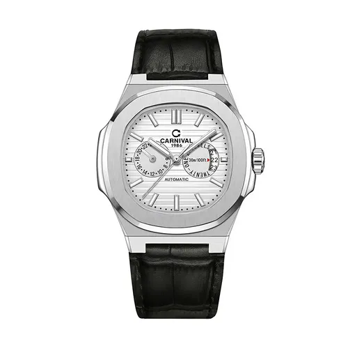 Đồng Hồ Nam Carnival Silver Dial Watch 8158G-VT-DD-T Màu Bạc - Đồng hồ - Vua Hàng Hiệu