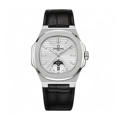 Đồng Hồ Nam Carnival Silver Dial Watch 8110G1-VT-DD-T Màu Bạc - Đồng hồ - Vua Hàng Hiệu