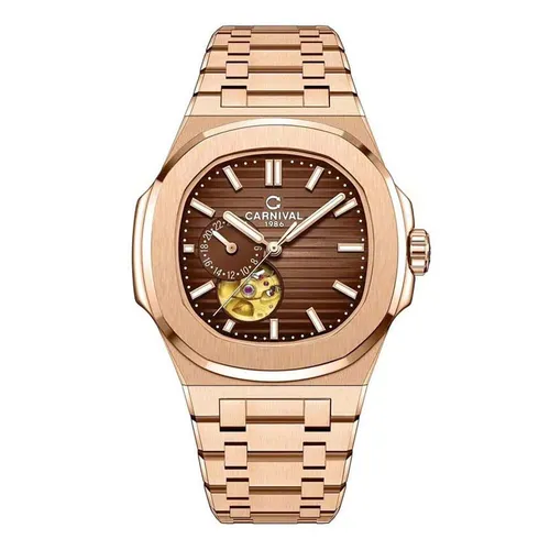 Đồng Hồ Nam Carnival Watch 8159G-VH-N Màu Nâu - Vàng Hồng