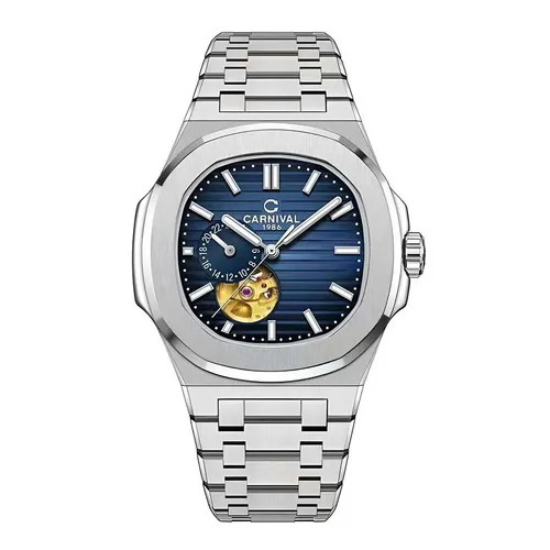 Đồng Hồ Nam Carnival Watch 8159G-VT-X Màu Xanh Navy - Bạc
