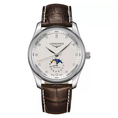 Đồng Hồ Nam Longines Master L2.909.4.77.3 Moonphase 40mm Màu Nâu Bạc - Đồng hồ - Vua Hàng Hiệu