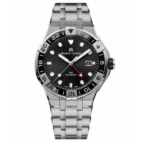 Maurice Lacroix - Đồng Hồ Nam Maurice Lacroix Aikon Venturer GMT AI6158-SS002-330-1 Màu Bạc Đen - Vua Hàng Hiệu