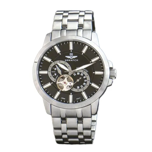 Đồng Hồ Nam SRWATCH Automatic Open Heart SG8871.1101 Màu Đen - Bạc