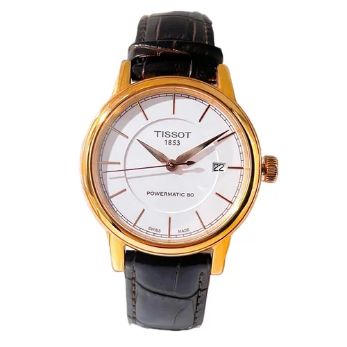 Đồng hồ - Đồng Hồ Nam Tissot Carson Powermatic 80 T085.407.36.011.00 (T0854073601100) Màu Vàng Đen - Vua Hàng Hiệu