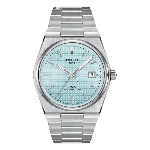 Đồng Hồ Nam Tissot PRX Powermatic 80 T137.407.11.351.00 Màu Bạc Phối Xanh - Đồng hồ - Vua Hàng Hiệu