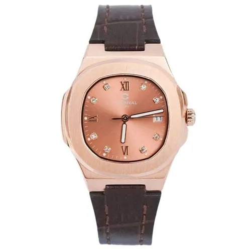 Đồng Hồ Nữ Carnival 34mm 8160L-VH-DD-N Màu Nâu/ Vàng Hồng - Đồng hồ - Vua Hàng Hiệu