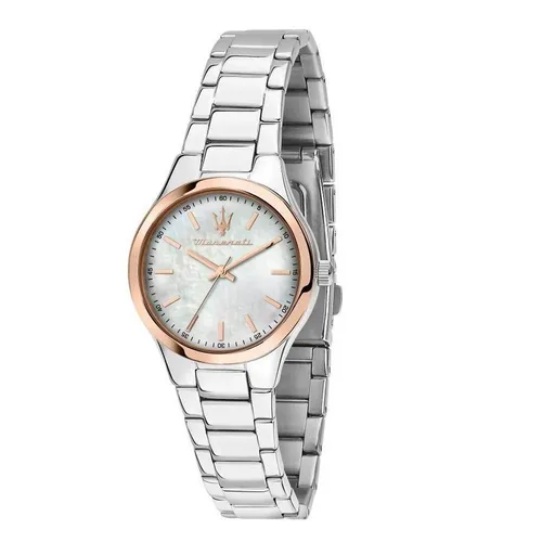 Đồng hồ - Đồng Hồ Nữ Maserati Mặt Xà Cừ Attrazione R8853151503 Màu Bạc - Vua Hàng Hiệu