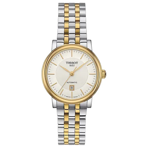 Đồng hồ - Đồng Hồ Nữ Tissot Carson Automatic Lady T122.207.22.031.00 Màu Vàng Bạc - Vua Hàng Hiệu