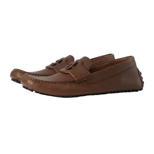 Giày Nam Gucci Moccasin Interlocking G Driver Brown Soft Leather Màu Nâu Size 40 - Giày - Vua Hàng Hiệu