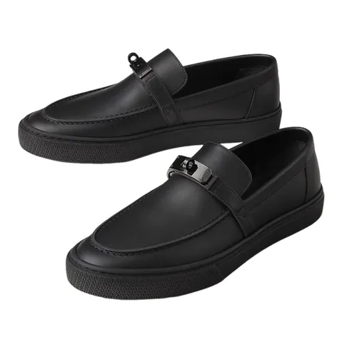 Giày Giày Slip On - Giày Slip On Nam Hermès Sneakers Game Màu Đen Size 40.5 - Vua Hàng Hiệu