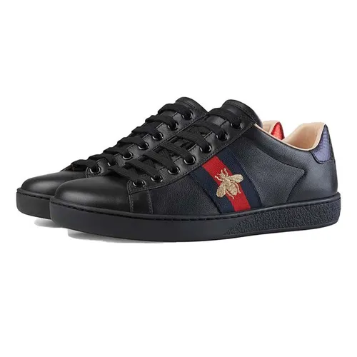 Giày Sneaker Nam Gucci Ace Embroidered Sneaker Màu Đen Size 39 - Giày - Vua Hàng Hiệu