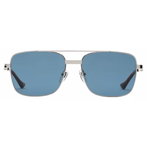Kính Mát Gucci Sunglass 755269 I3330 8140 Màu Xanh/Bạc