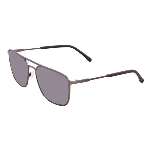 Kính Mát Unisex Lacoste Grey Square Unisex Sunglasses L194S 033 57 Màu Xám - Kính mắt - Vua Hàng Hiệu