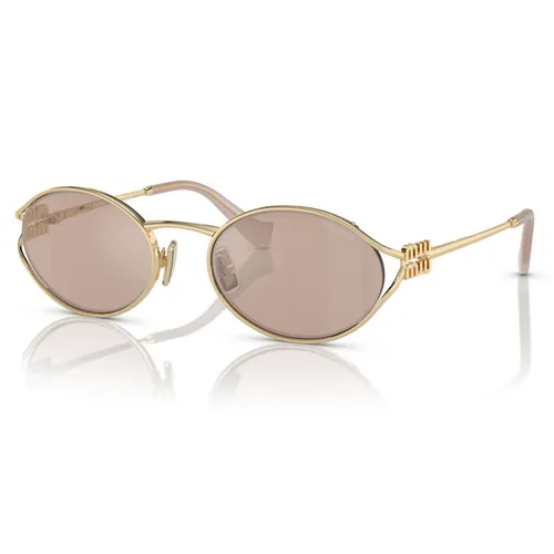 Kính Mát Miu Miu Sunglasses SMU52Y ZVN20F Màu Vàng Hồng - Kính mắt - Vua Hàng Hiệu