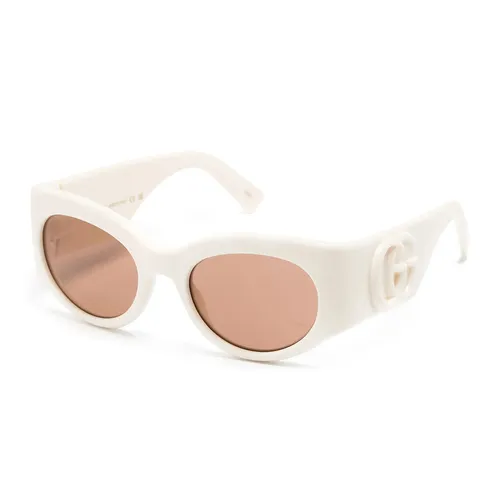 Kính Mát Nam Gucci Sunglasses GG1544S Màu Trắng Kem