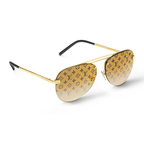 Kính mắt Louis Vuitton - Kính Mát Nam Louis Vuitton LV Clockwise Sunglasses Gold Monogram Z1020W Màu Vàng Gold Size 60 - Vua Hàng Hiệu