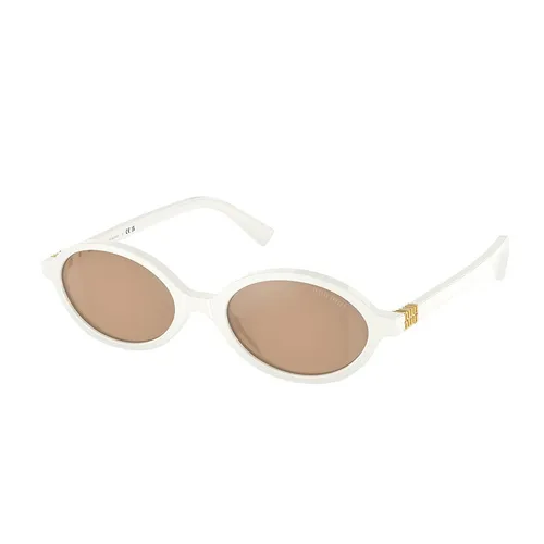 Kính Mát Nữ Miu Miu Sunglasses 0MU 04ZS 14240D Màu Nâu Trắng