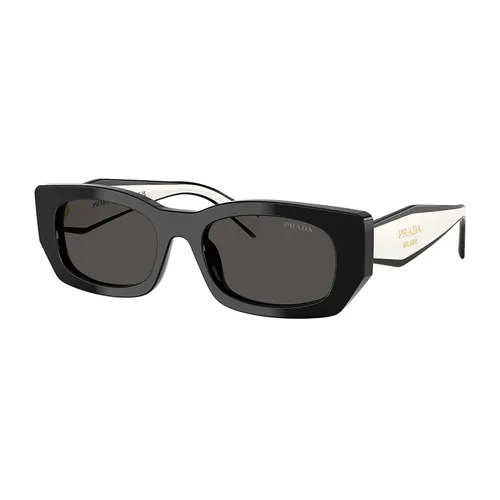 Kính Mát Nữ Prada D-Frame Sunglasses 0PR B05S 09Q08Z Màu Đen Trắng
