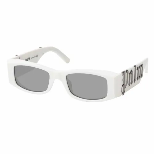 Palm Angels - Kính Mát Palm Angels ANGEL PERI007 0172 Sunglasses Màu Xám Trắng - Vua Hàng Hiệu