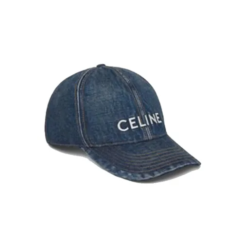 Mũ nón Celine - Mũ Celine Baseball Cap In Trail Wash 2AUS9815V.08TI Màu Xanh Denim - Vua Hàng Hiệu