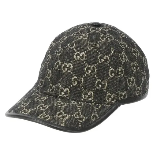 Mũ Gucci GG Supreme Màu Xám Vàng Size M