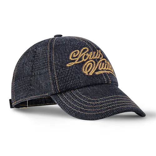 Mũ nón Louis Vuitton Mũ lưỡi trai - Mũ Louis Vuitton LV Damier Louis Vuitton Cap M7722M Màu Đen - Vua Hàng Hiệu