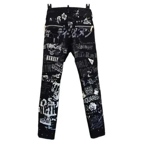 DSquared2 - Quần Jean Nam Dsquared2 Skater S71LB0183 Màu Đen Size 44 - Vua Hàng Hiệu