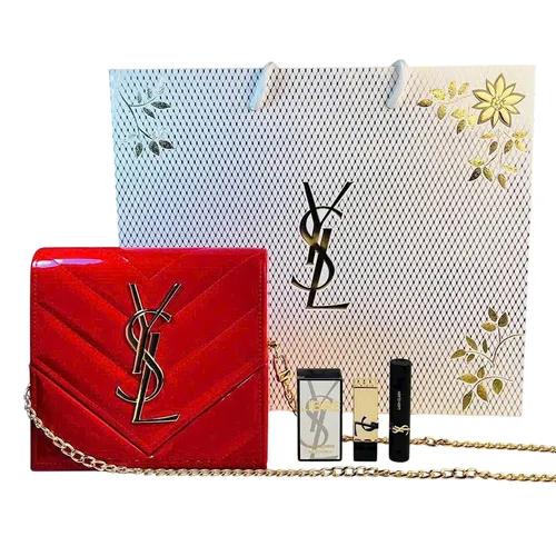 YSL - Set Nước Hoa, Mỹ Phẩm Và Túi Xách Nữ Yves Saint Laurent YSL Set 5 Món - Vua Hàng Hiệu