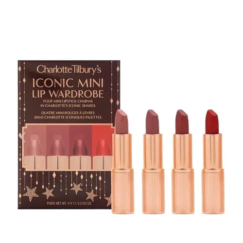 Son Môi Charlotte Tilbury - Set Son Lì Charlotte Tilbury Red Capret Minisize 4 Món - Vua Hàng Hiệu