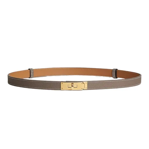Thắt lưng - Thắt Lưng Nữ Hermès Kelly 18 Belt H069853CC18 Màu Nâu Xám - Vua Hàng Hiệu