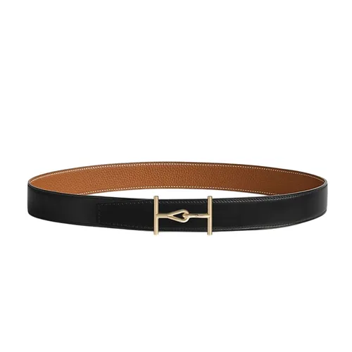 Thắt lưng - Thắt Lưng Nam Hermès Jumbo Belt Buckle & Reversible Leather Strap 32mm Permabrass Màu Nâu Đen Size 85 - Vua Hàng Hiệu